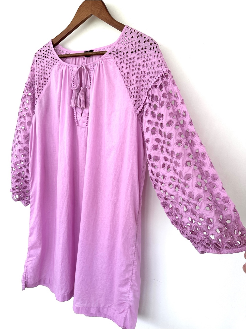 J. Crew Swim Coverup with Cutout Sleeves, 💯 Cotton - Picture 2 of 9